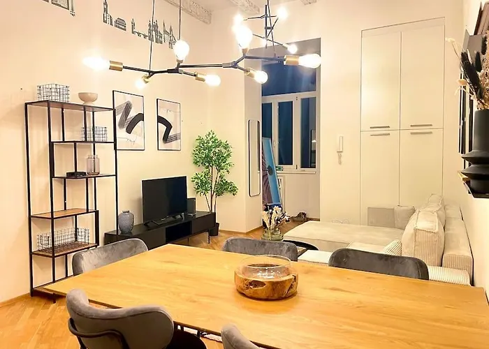 아파트 Rentero Cozy Industrial 8min Dancing House Apartment, 프라하